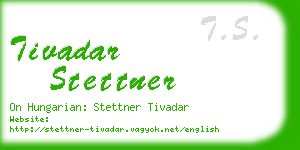 tivadar stettner business card